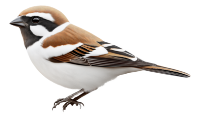 PNG Stylized illustration of a sparrow