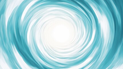 Swirling Light in Aqua Tones