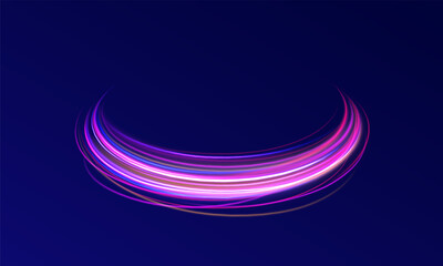 Abstract fire flare trace lens flares acceleration speed motion on night road. Acceleration speed motion on night road.  Colorful Light Trails, Long Time Exposure Motion Blur Effect. 