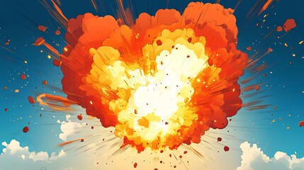 Cartoon Explosion for Comic Templates