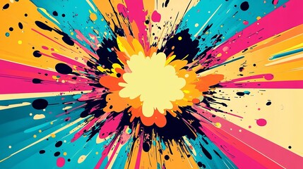 Classic Pop Art Explosion Graphic