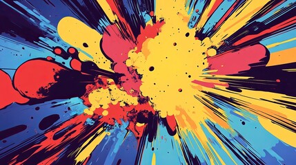 Classic Pop Art Explosion Graphic