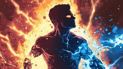 Energetic Comic Book Blast Design