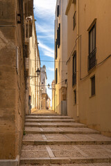 Salita San Domenico in the historic center of Trapani.