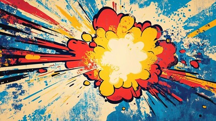 Pow! Boom! Comic Explosion Artwork 