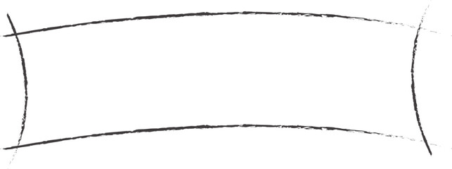 Minimalist hand drawn rectangle frame with grunge textures and abstract black lines for vintage designs, retro decorations, artistic banners, labels, graphic design templates, modern decor.