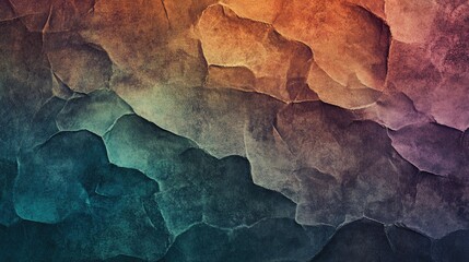Aged paper vintage texture with colorful hues showcasing intricate cracks and creases for a timeless, artistic background effect.