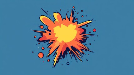 Retro Comic Style Boom logo