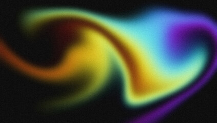 4K Beautiful color gradient background with noise. Abstract pastel holographic blurred grainy gradient banner background texture Colorful digital grain soft noise effect Nostalgia, vintage, retro