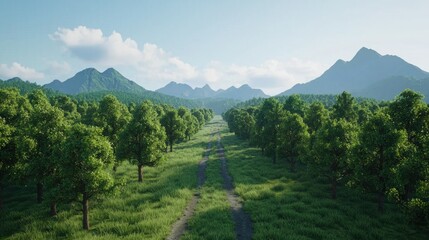 Exploring sustainable resources and environmental consideration in lush mountain landscapes nature photography serene viewpoint