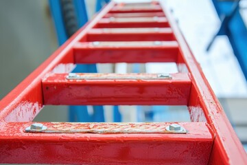 Fiberglass fire resistant ladder is sturdy