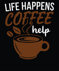 Coffee speulled backwards is eeffoc just know that i dont give eeffoc unti lve had my coffee t-shirt design, Coffee t-shirt design vector, Illustration T-Shirt