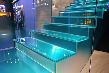 Frameless tempered glass railing panels for modern architecture