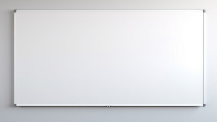 Obraz premium Blank Whiteboard. Empty Meeting Room or Classroom Wall.