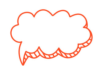 Chat Speech Bubble Message Text Cloud Vector Shape