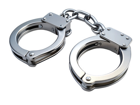 handcuffs isolated on white