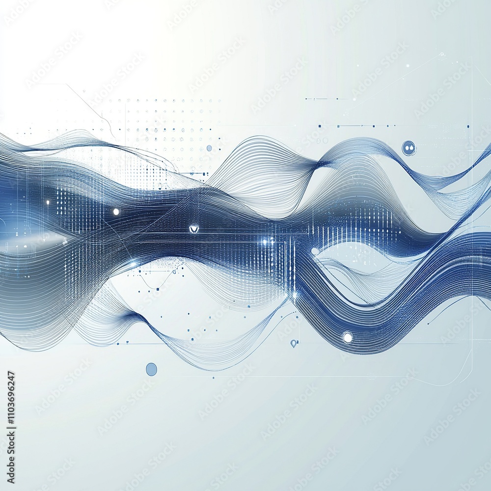 Aufkleber Minimalistic vector background with soft gradients and abstract shapes, perfect for text overlay and versatile design use