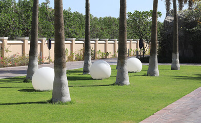 decorations in a resort hotel in the UAE