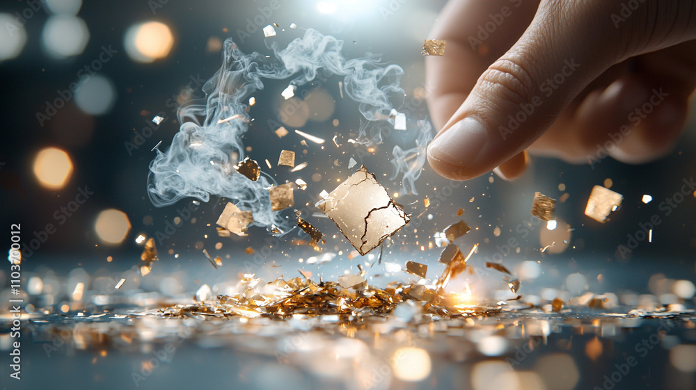 Poster ai generates a stunning visual transformation creative space digital art abstract environment close-