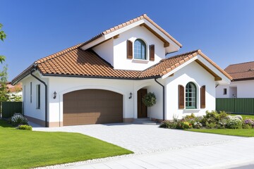 Modern White House Exterior, Suburban Home | Modern architecture