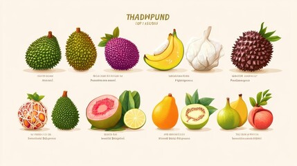 Exotic Fruits of Thaipund: A Vibrant Collection of Tropical Delights