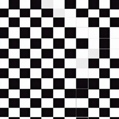 Fototapeta premium A close-up of a black and white checkerboard pattern, showcasing a modern and dynamic design.