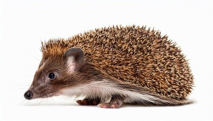 Obraz premium hedgehog on white background