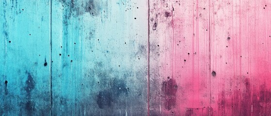 Obraz premium Abstract gradient texture with blue and pink hues on a concrete background.