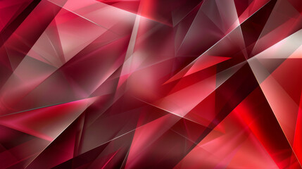 Obraz premium Dynamic Red Shapes in a Geometric Composition