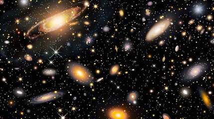 Fototapeta premium Big Bang colorful space galaxy fog cloud nebula. Universe science astronomy and stary night cosmos mockup background. Supernova concept wallpaper