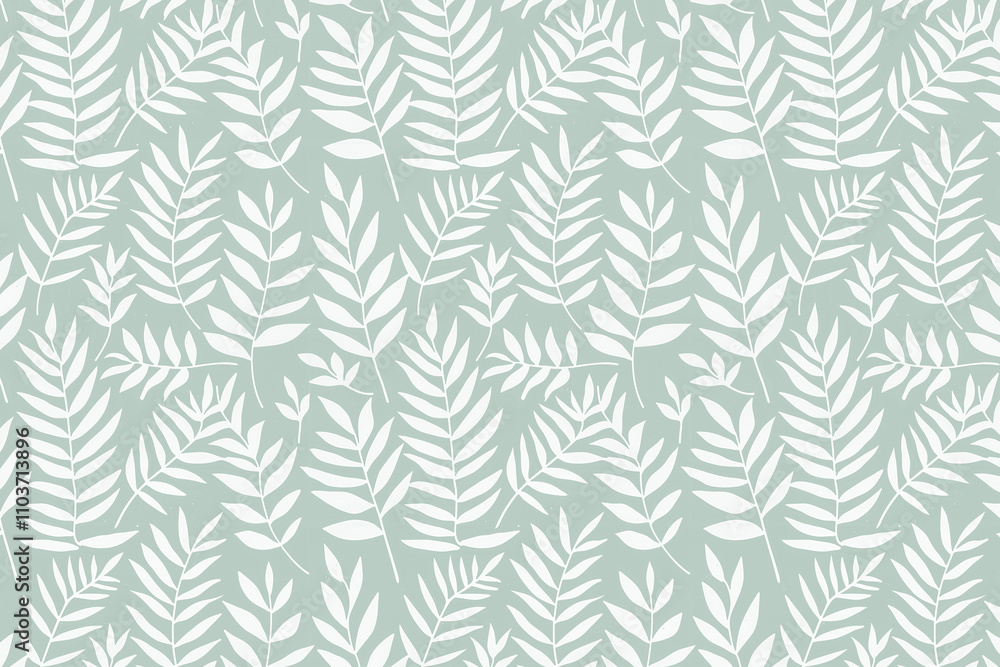 Poster toile pattern tapestry. linocut print. monochrome botanical pattern background. created with generat
