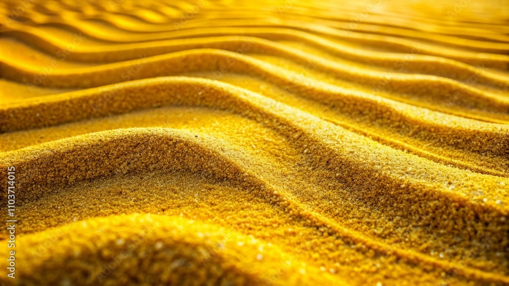 Poster modern design featuring yellow sand texture in a macro photography style, ideal for creative project