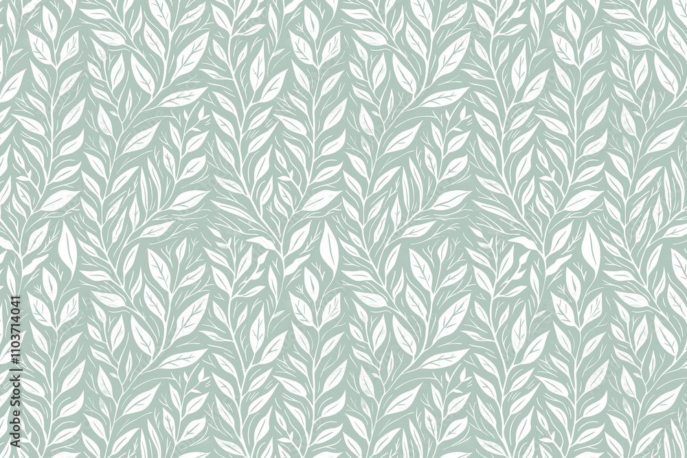 Poster toile pattern tapestry. linocut print. monochrome botanical pattern background. created with generat