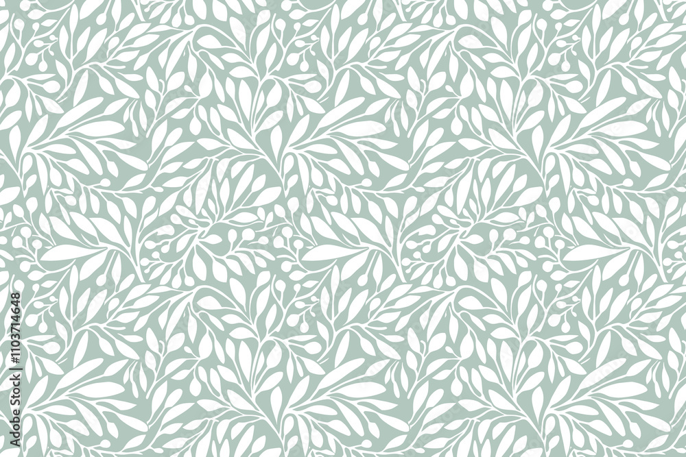 Poster toile pattern tapestry. linocut print. monochrome botanical pattern background. created with generat