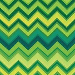 Vibrant green zigzag pattern in various shades, creating a lively and energetic background.