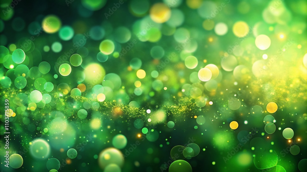 Poster modern green background with bokeh effect for abstract textures in digital design, perfect for creat