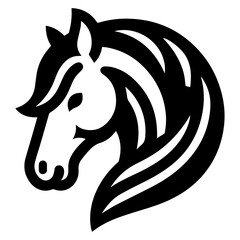 horse running vector illustration.