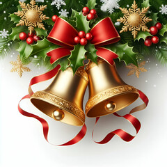 christmas background with bells