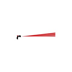 Laser pointer vector logo template design