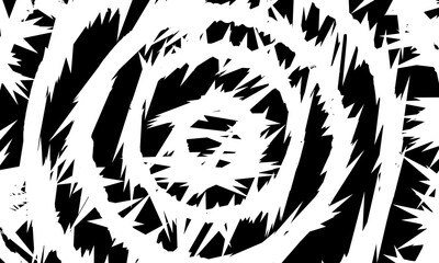 Abstract black and white brush stroke circles pattern. soft texture.
