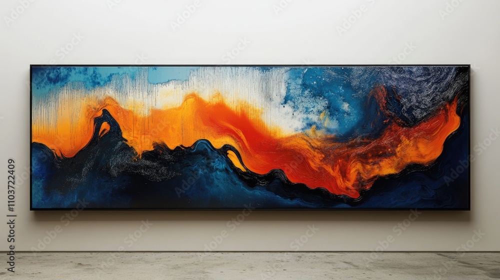 Aufkleber a bold abstract design with elegant textures and luxurious patterns, creating an impressive and mark