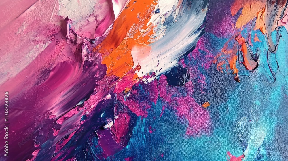 Poster high-end abstract design with intricate patterns and vibrant, luxurious textures, capturing attentio