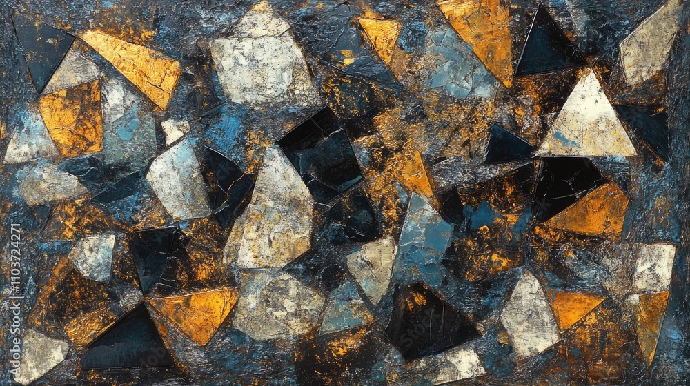 Poster unique abstract art with intricate, high-end patterns and elegant textures, ideal for auctions and g