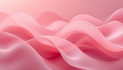 Obraz premium Pink silk background. Wavy pink fabric texture, top view. Abstract soft pink backdrop. Beautiful pastel pink background with drapery and wavy folds of silk satin material texture