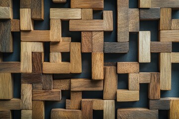 Overcome challenges through creative solutions in a wooden block maze