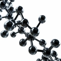 Metallic molecular structure connecting atoms and molecules