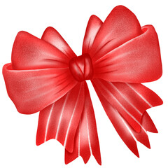 Illustration of pink Decorative bow