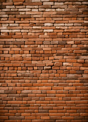 Obraz premium Vintage Brick Wall Texture with Warm Earth Tones for Creative Designs