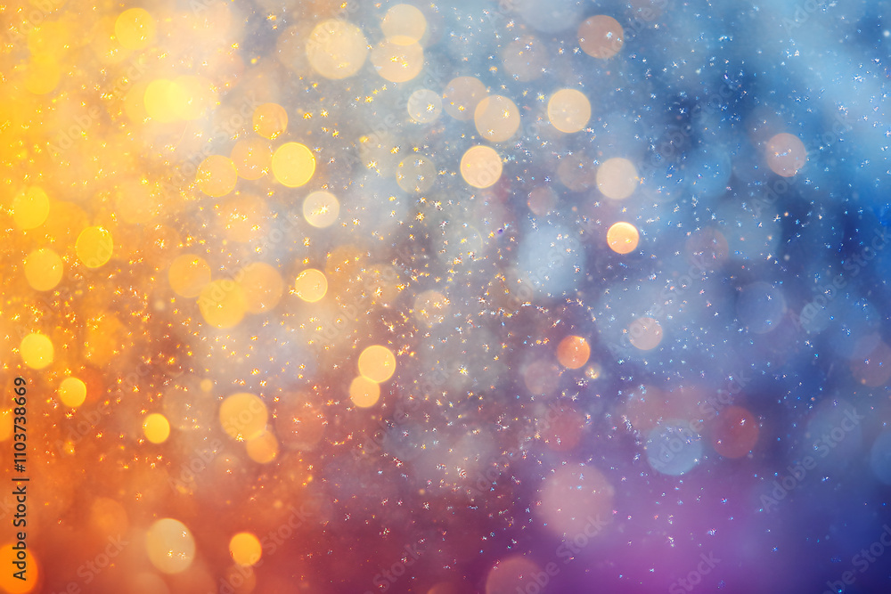 Aufkleber a colorful bokeh background with soft, blurred lights creating a dreamy effect.