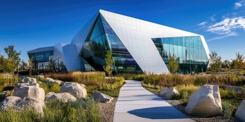 Contemporary Global Headquarters Enveloped by Cutting Edge Architectural Designs and Innovative Building Styles.